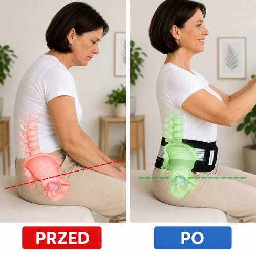 ORTOSAM™ pas wspierający kręgosłup